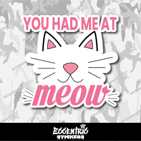 You Had Me at Meow — an Eccentric Stickers design